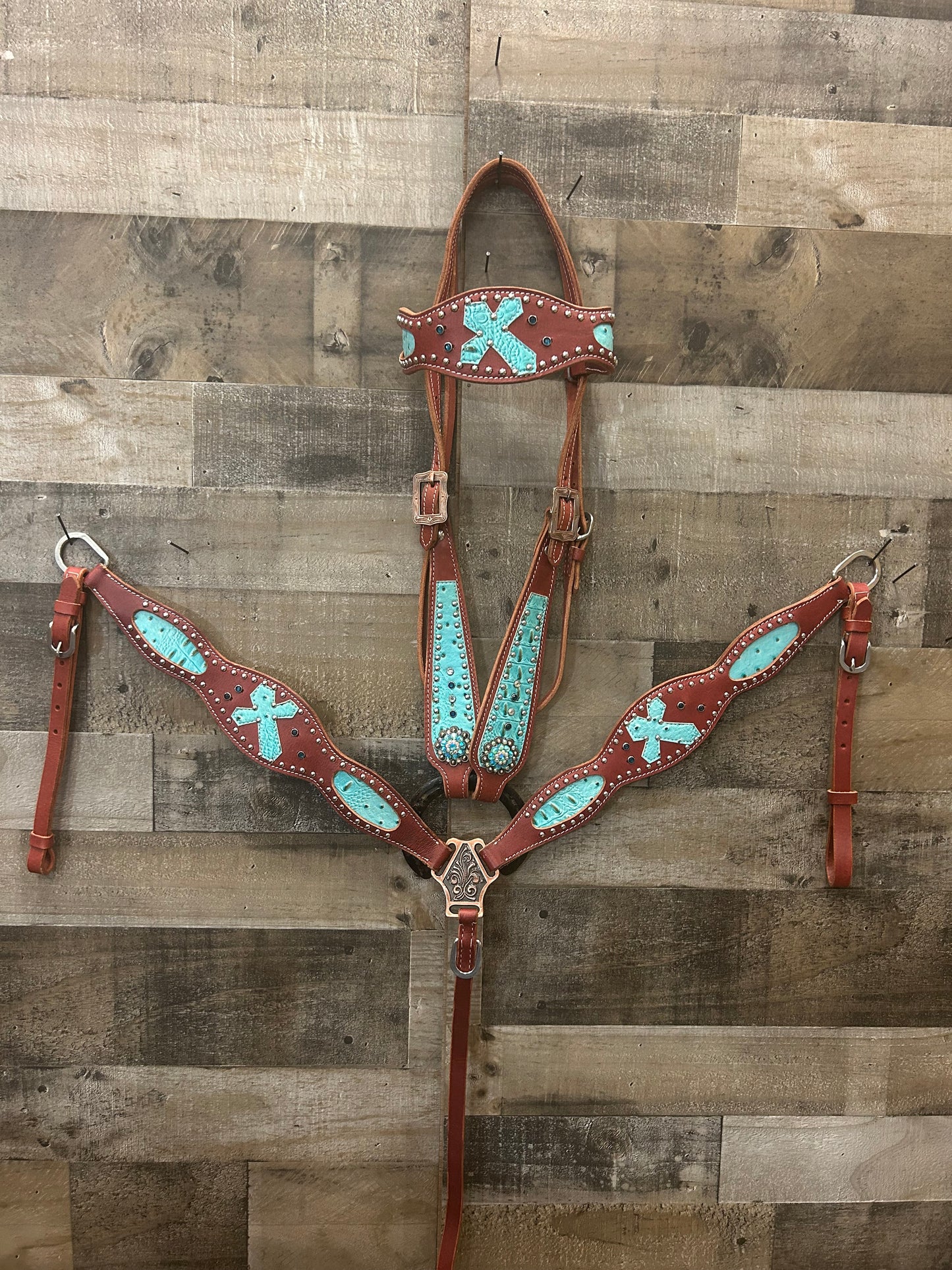 Full Grain Leather Tack Set