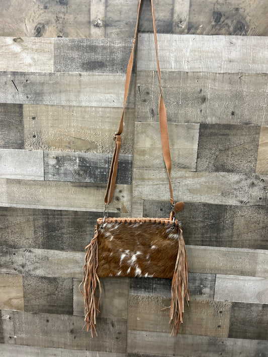 100% Leather With Cowhide Purse 7x10