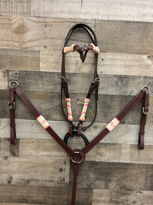 $99 Hot Oiled Tack Set Pink Rawhide ❇️Free Shipping ❇️