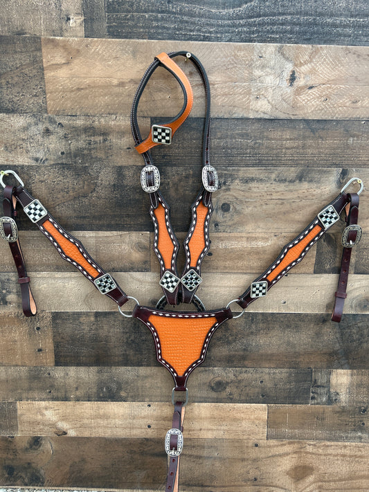 Full Grain Leather Tack Set