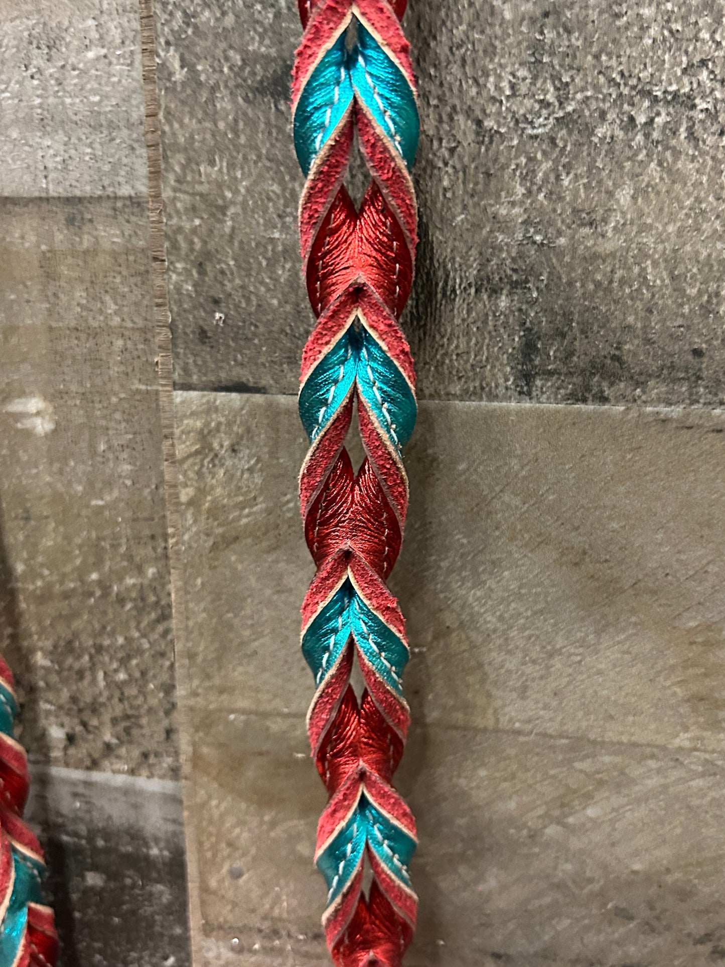 7’ Twisted Full Grain Leather Barrel Reins