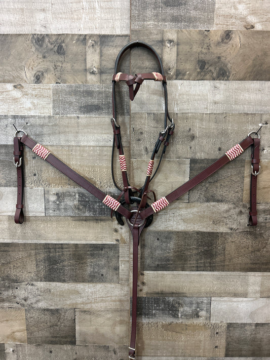 Hot Oiled Tack Set With Rawhide