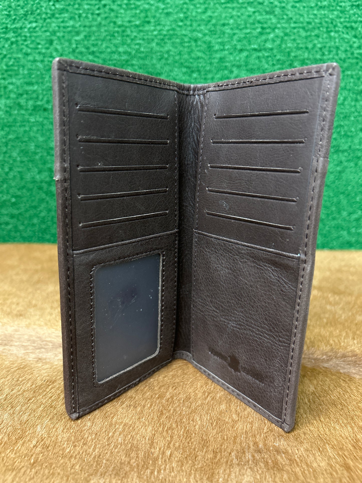 Leather Hair On Hide 7” Wallet