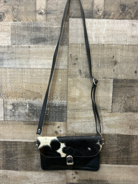 100% Leather With Cowhide 7x10 Purse