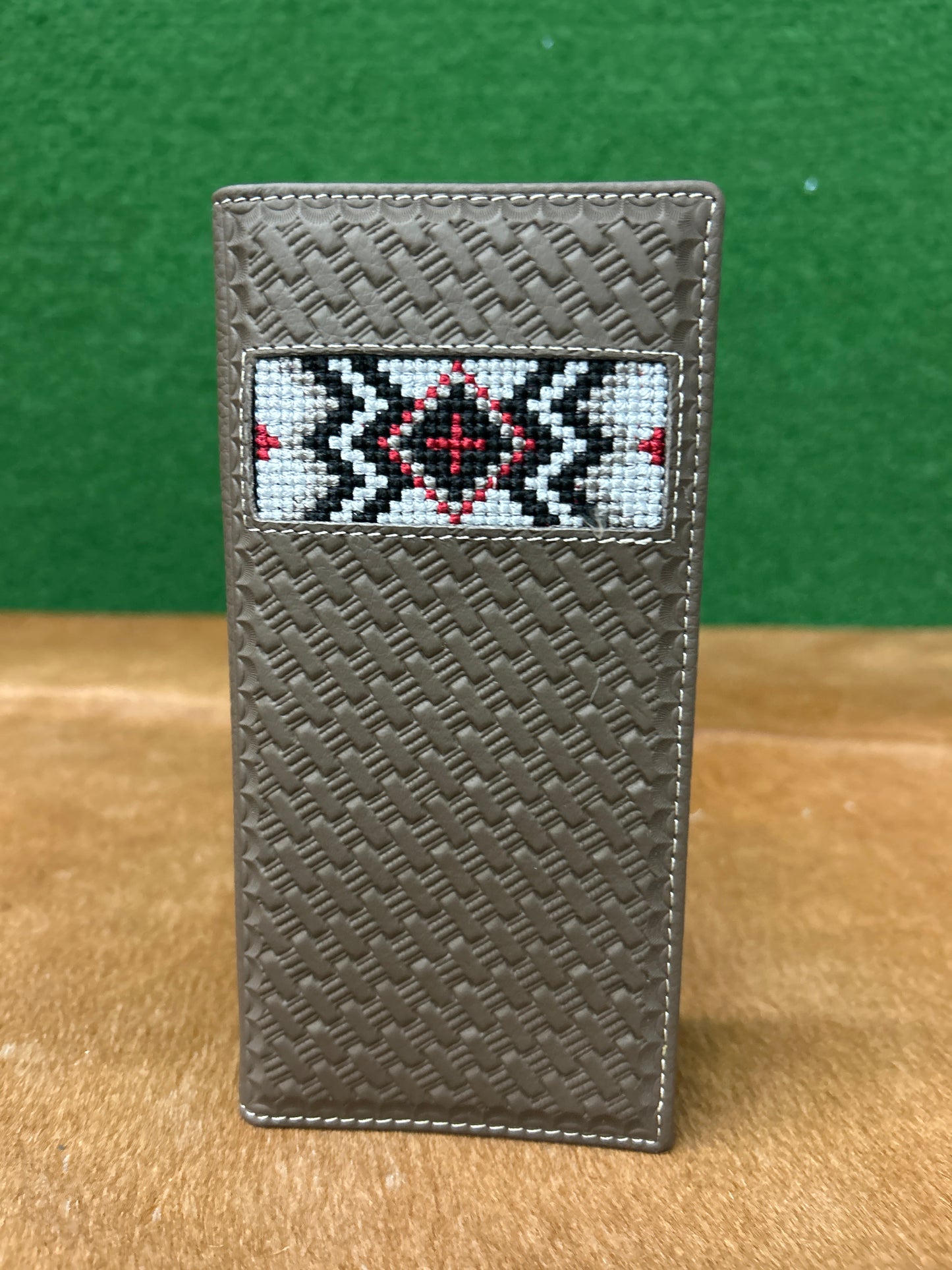 Men’s  Leather Wallet With Embroidery