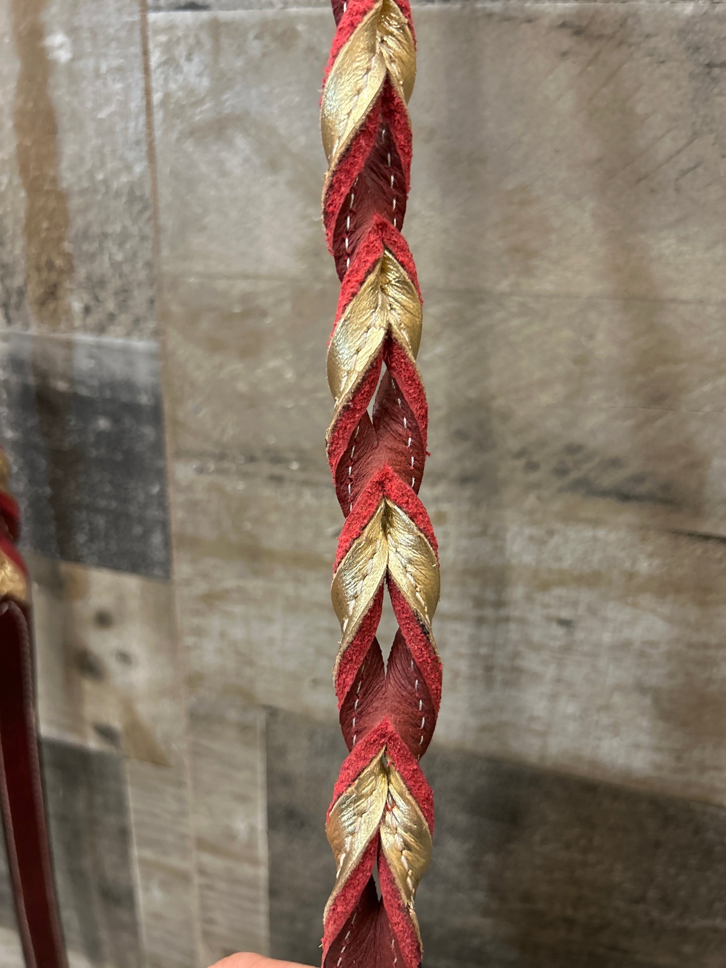 7’ Twisted Full Grain Leather Barrel Reins