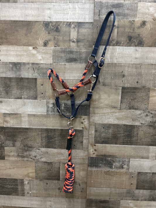 Dark Blue Halter Lead Combo