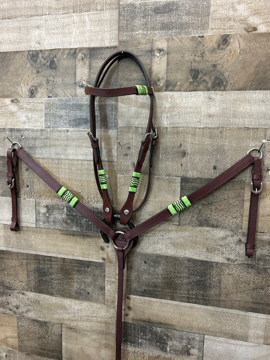 Hot Oiled Tack Set With Rawhide