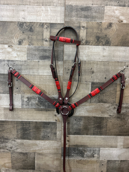 Hot Oiled Tack Set With Rawhide