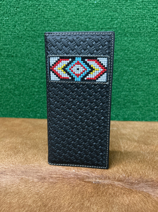 Men’s Leather Wallet With Embroidery