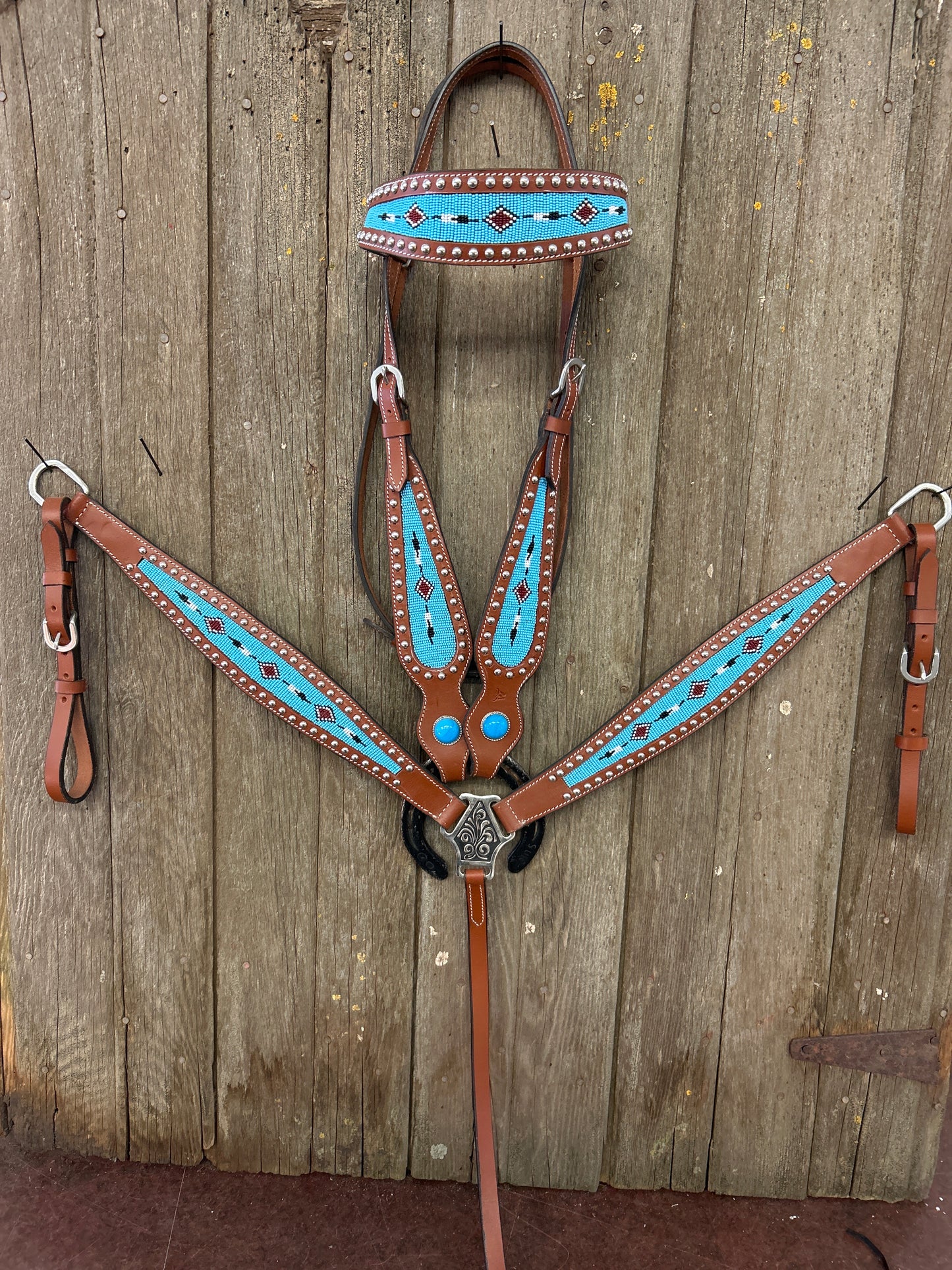 Beaded Draft Horse Tack Set