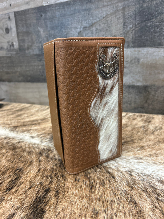100% Leather With Cowhide 3x7 Wallet