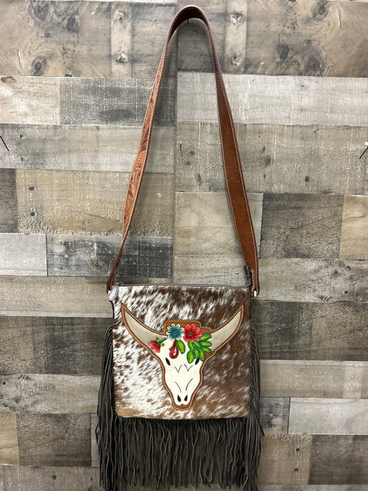 100% Leather With Cowhide Purse 12x12