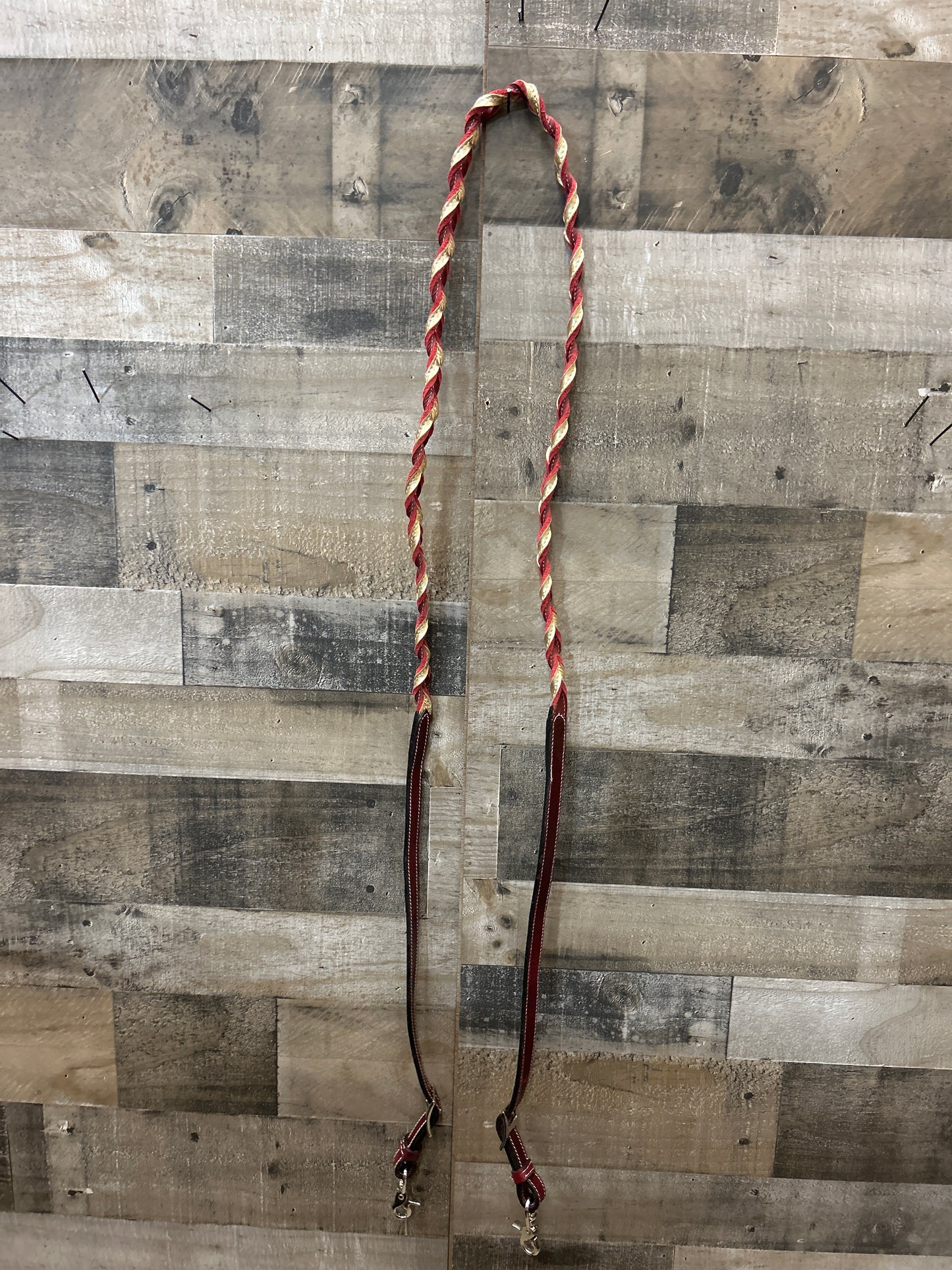 7’ Twisted Full Grain Leather Barrel Reins