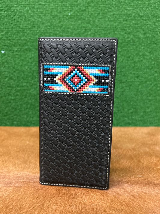 Men’s Leather Wallet With Embroidery