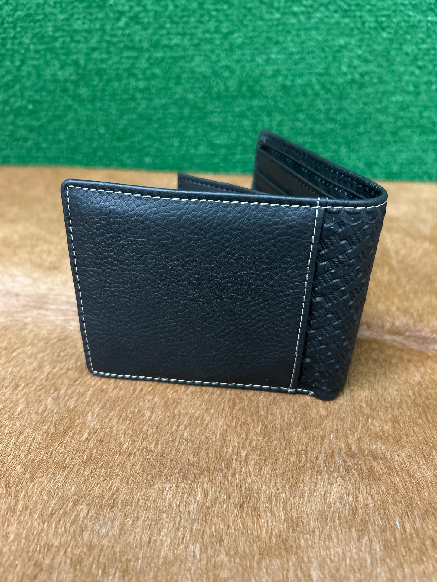 Men’s  Leather Wallet With Embroidery