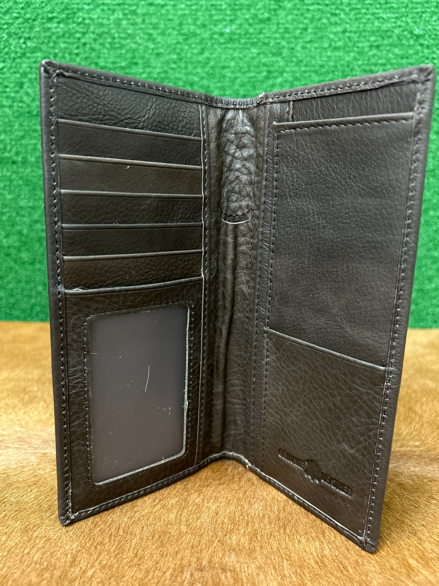 Leather Hair On Hide Check Book