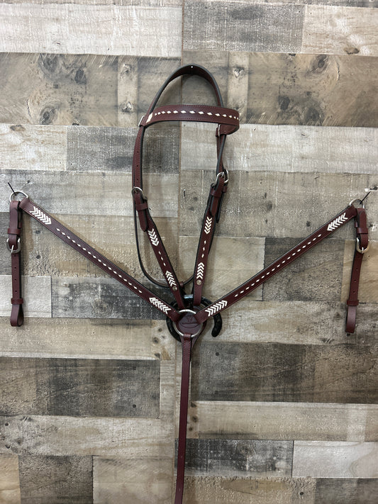 Hot Oiled Tack Set With Rawhide