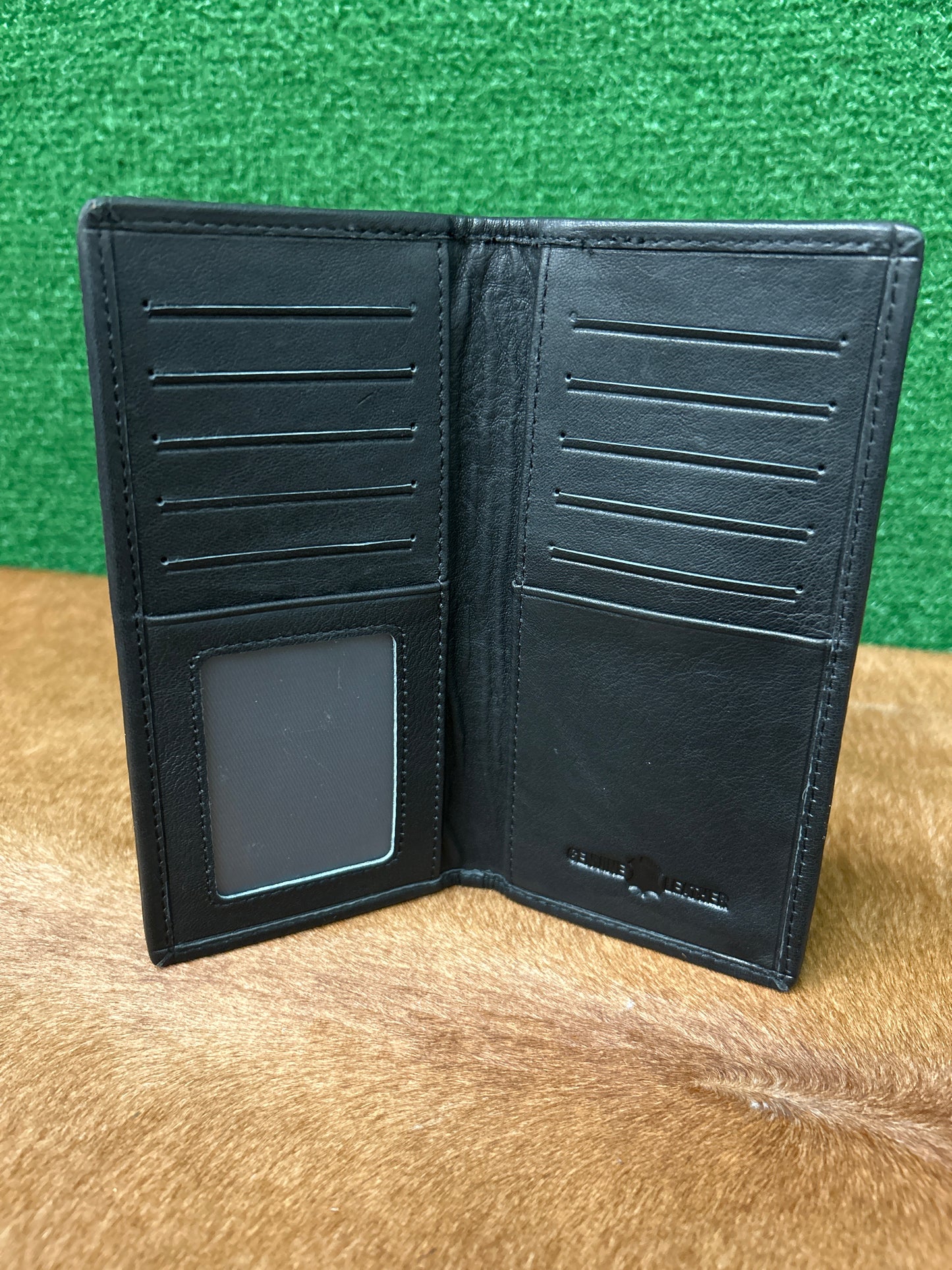 Leather Hair On Hide 7” Wallet