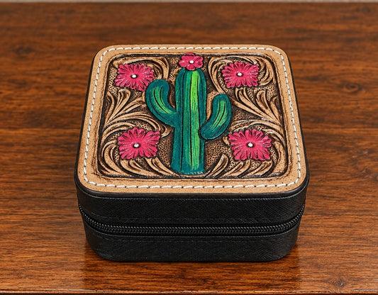 Super Cute Travel Size Jewelry Box 4x4x2