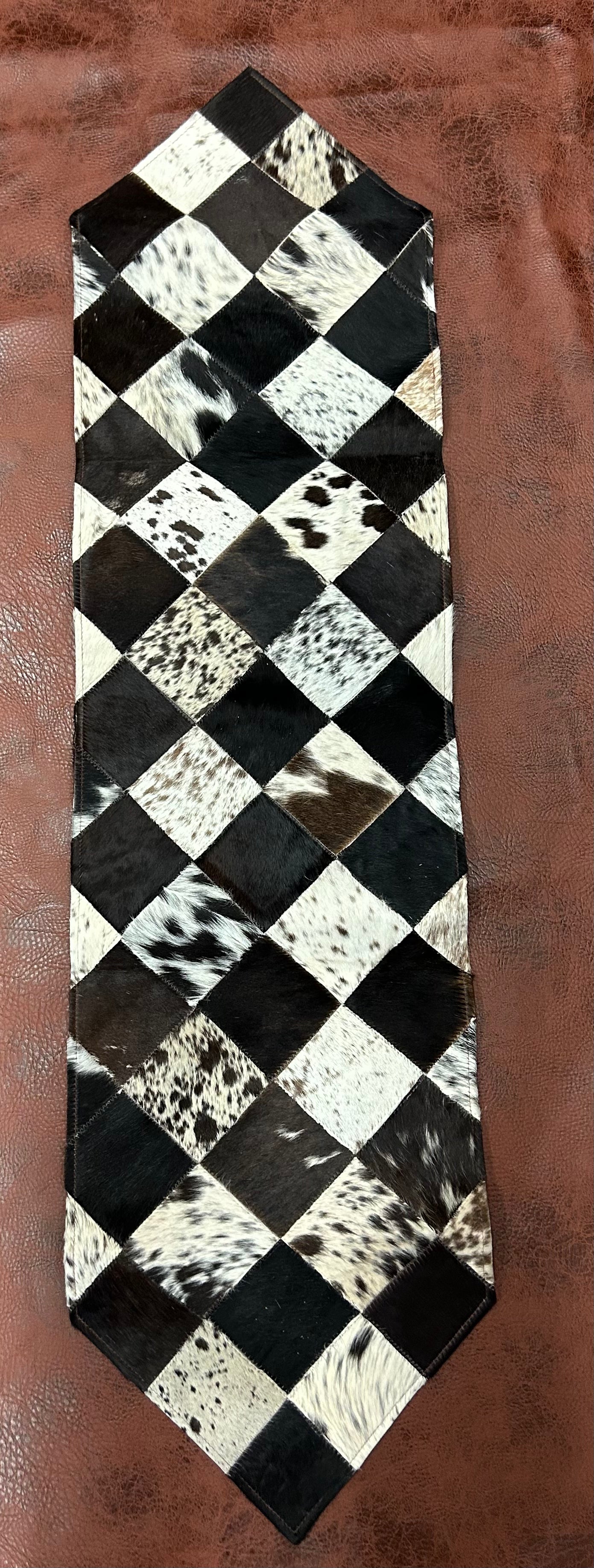 Cowhide Table Runner       L-48” W-16”