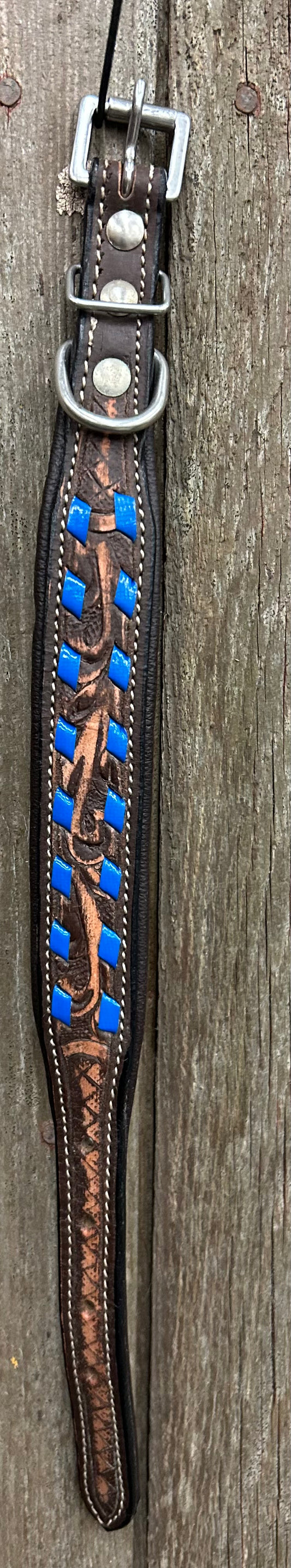 12” Padded Leather Dog Collar