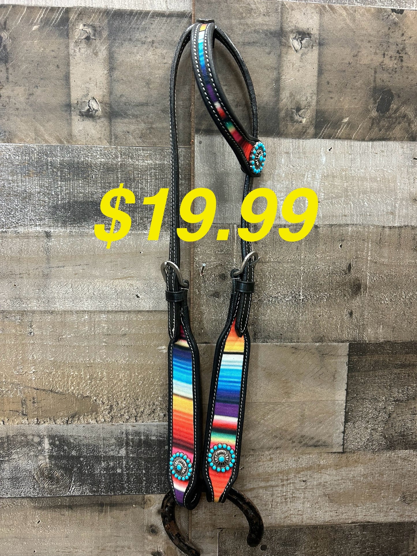 🔥Special 🔥 Black Leather Headstall