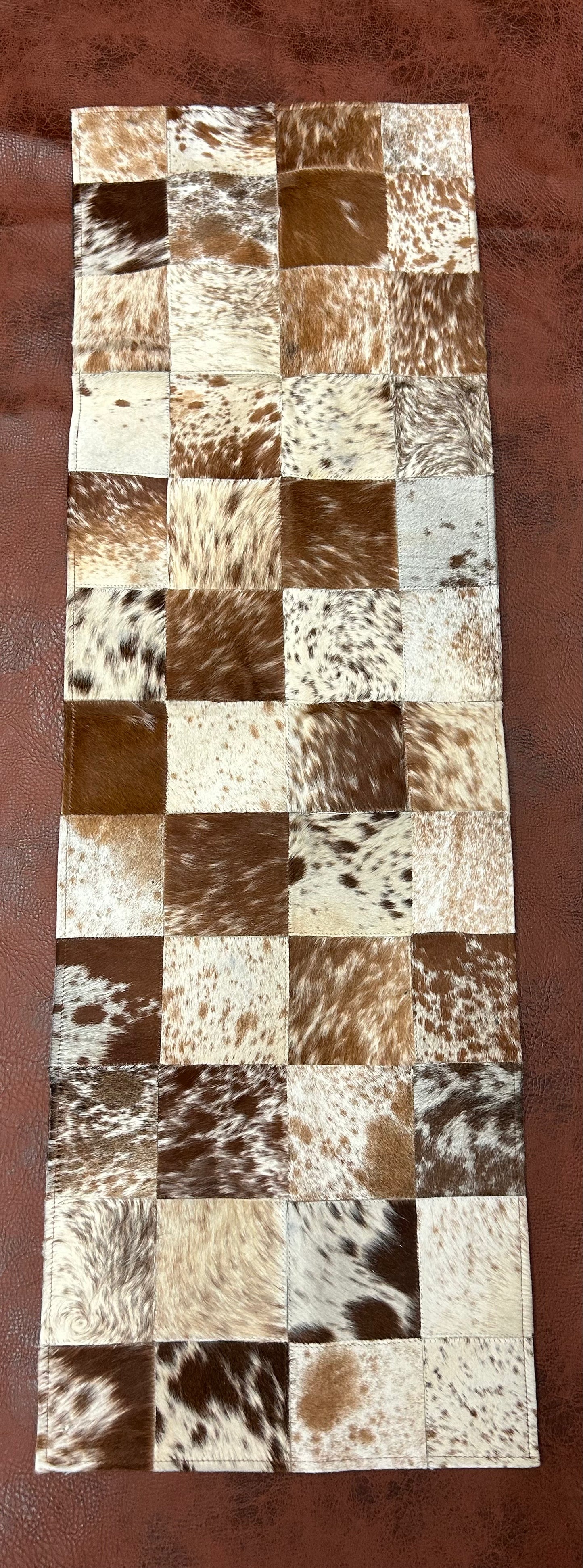 Cowhide Table Runner      L-48” W-16”