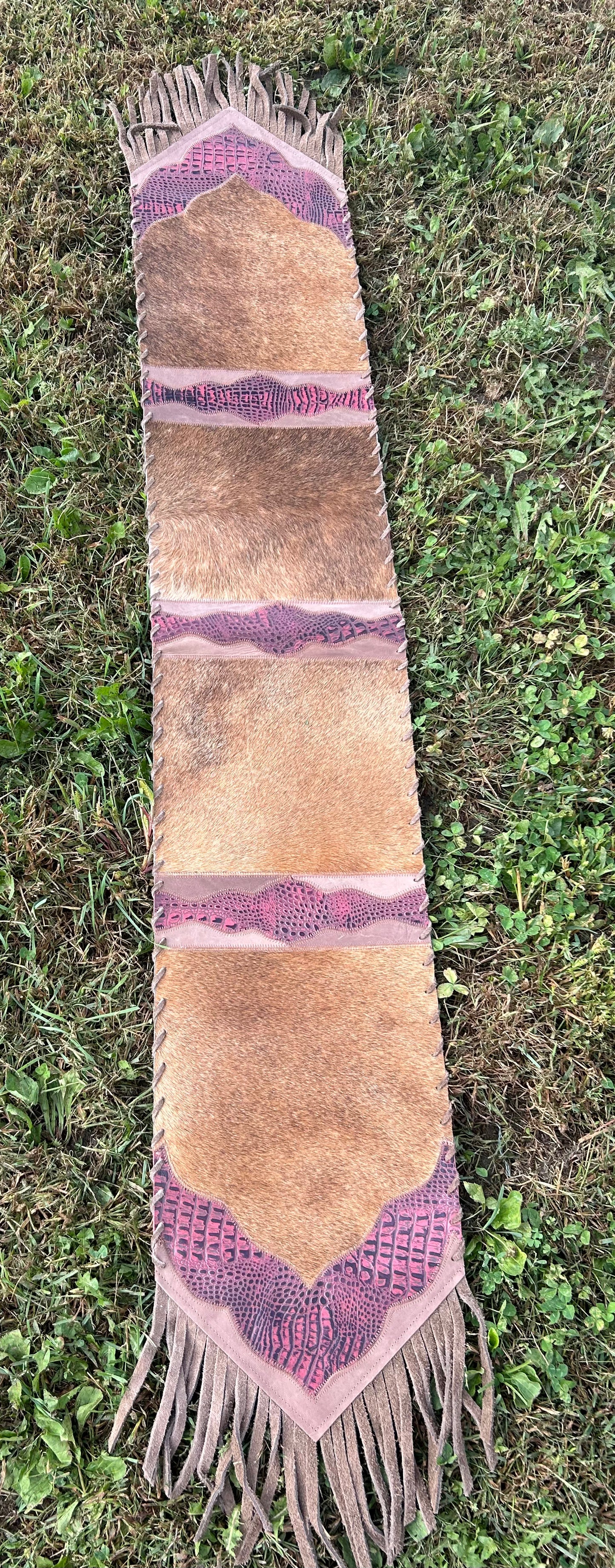 12”x 6’ Cowhide Table Runner ❇️ Free Shipping ❇️