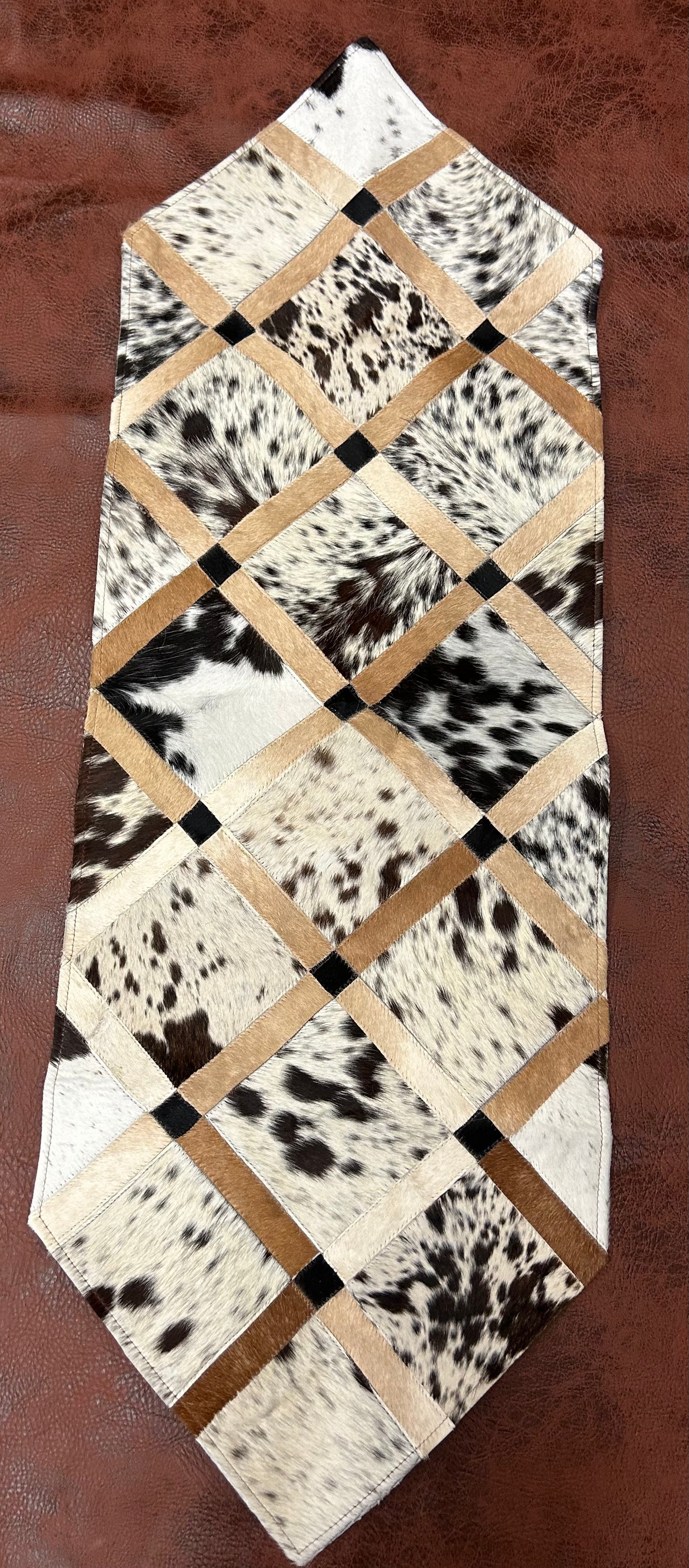 Cowhide Table Runner       L-48” W-16”