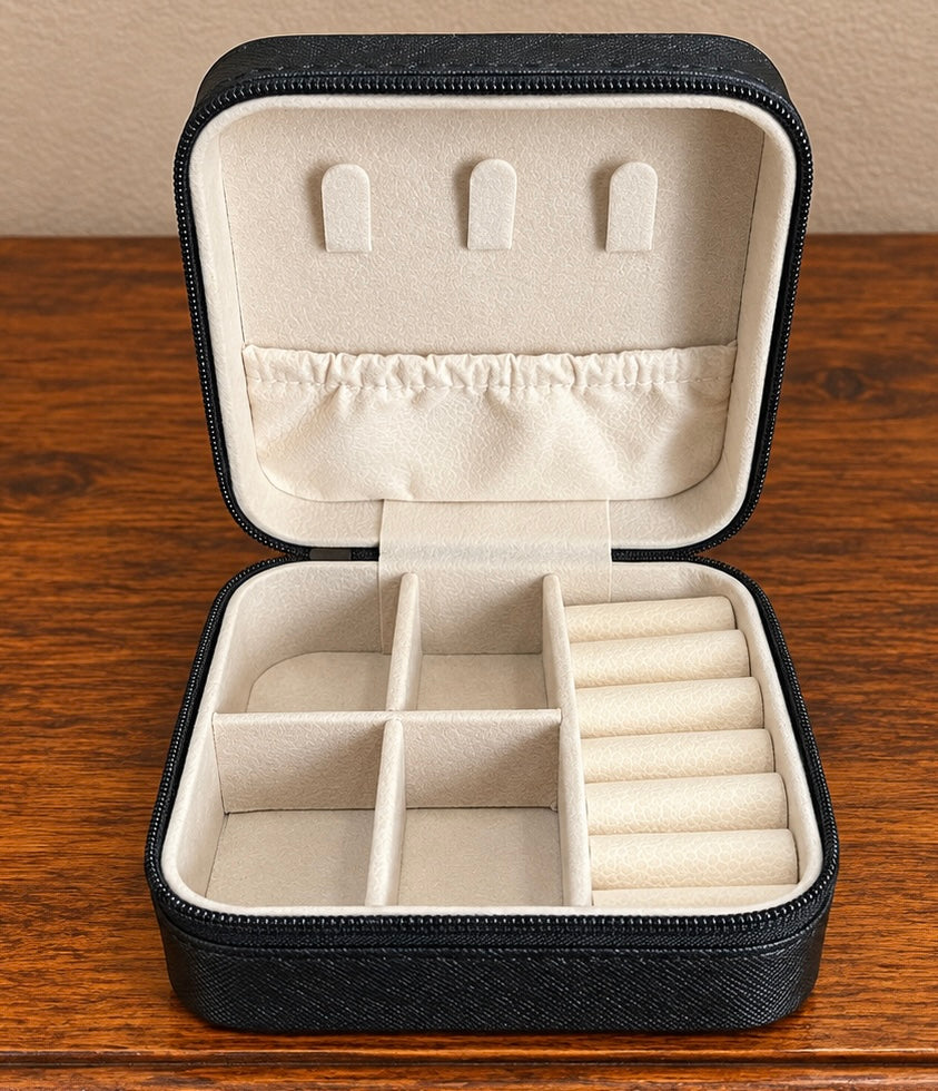 Super Cute Travel Size Jewelry Box 4x4x2