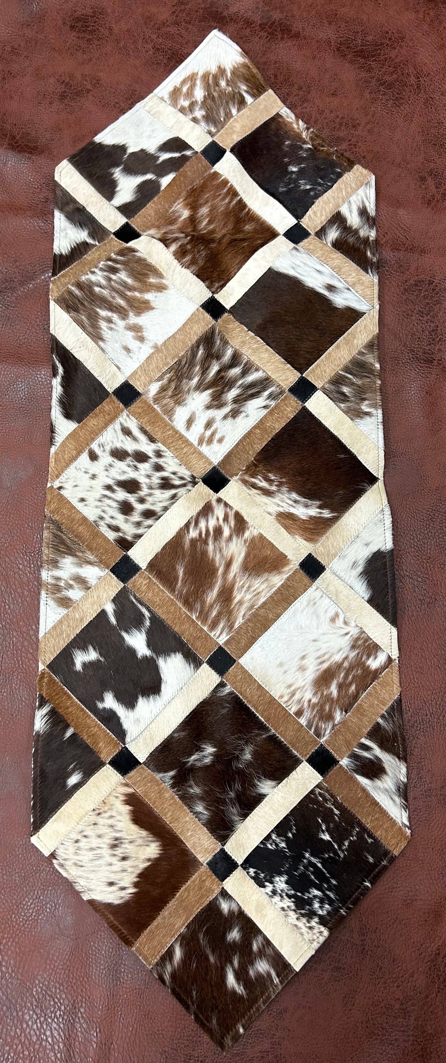 Cowhide Table Runner              L-48” W-16