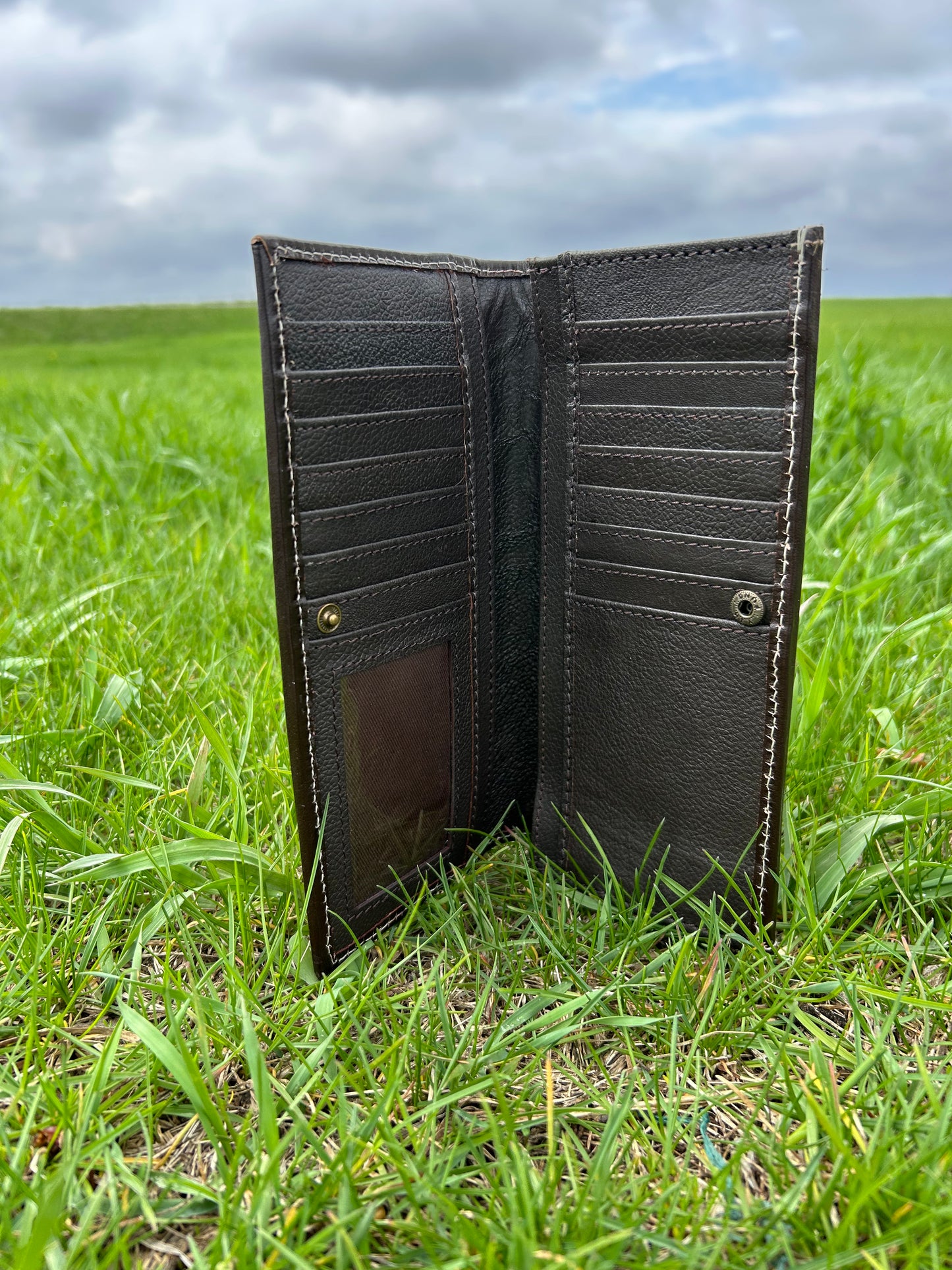 100% Genuine Leather 8x4 Wallet With Real Cowhide ✳️Free Shipping ✳️