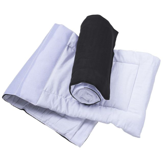 Black Pair Quilted Combo Leg Wraps 12”x30”