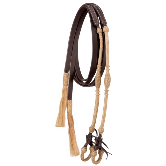 BRAIDED RAWHIDE SPLIT REINS