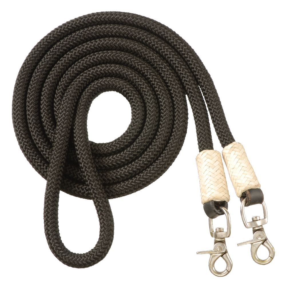 CORD ROPING REINS BROWN