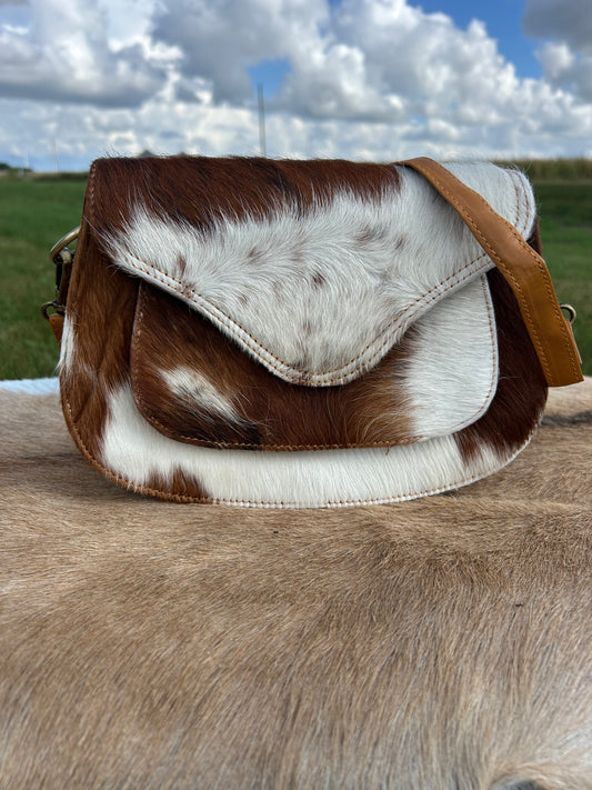 Leather Crossbody with Hair On Hide ❇️ Free Shipping ❇️