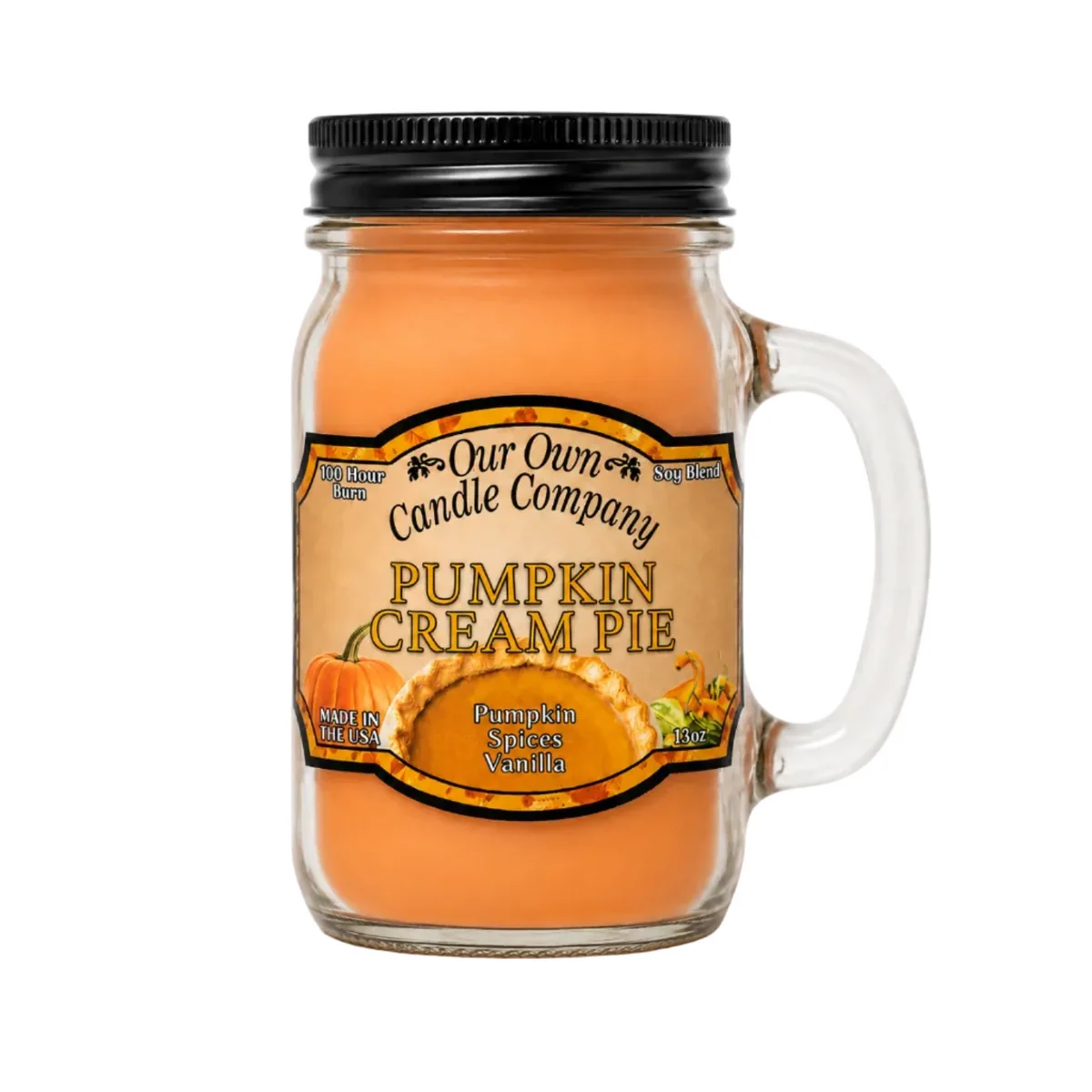 Pumpkin Cream Pie Candle. Scent Pumpkin, Spices, Vanilla