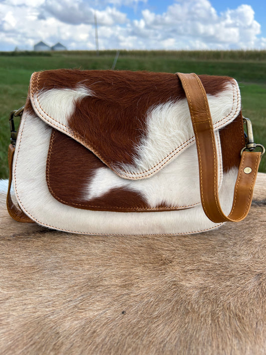 Leather Crossbody with Hair On Hide ❇️ Free Shipping ❇️