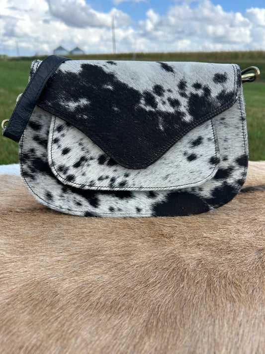 Leather Crossbody with Hair On Hide ❇️ Free Shipping ❇️