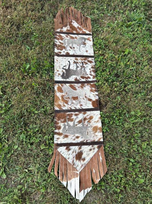 15”x 6’ Cowhide Table Runner ❇️ Free Shipping ❇️