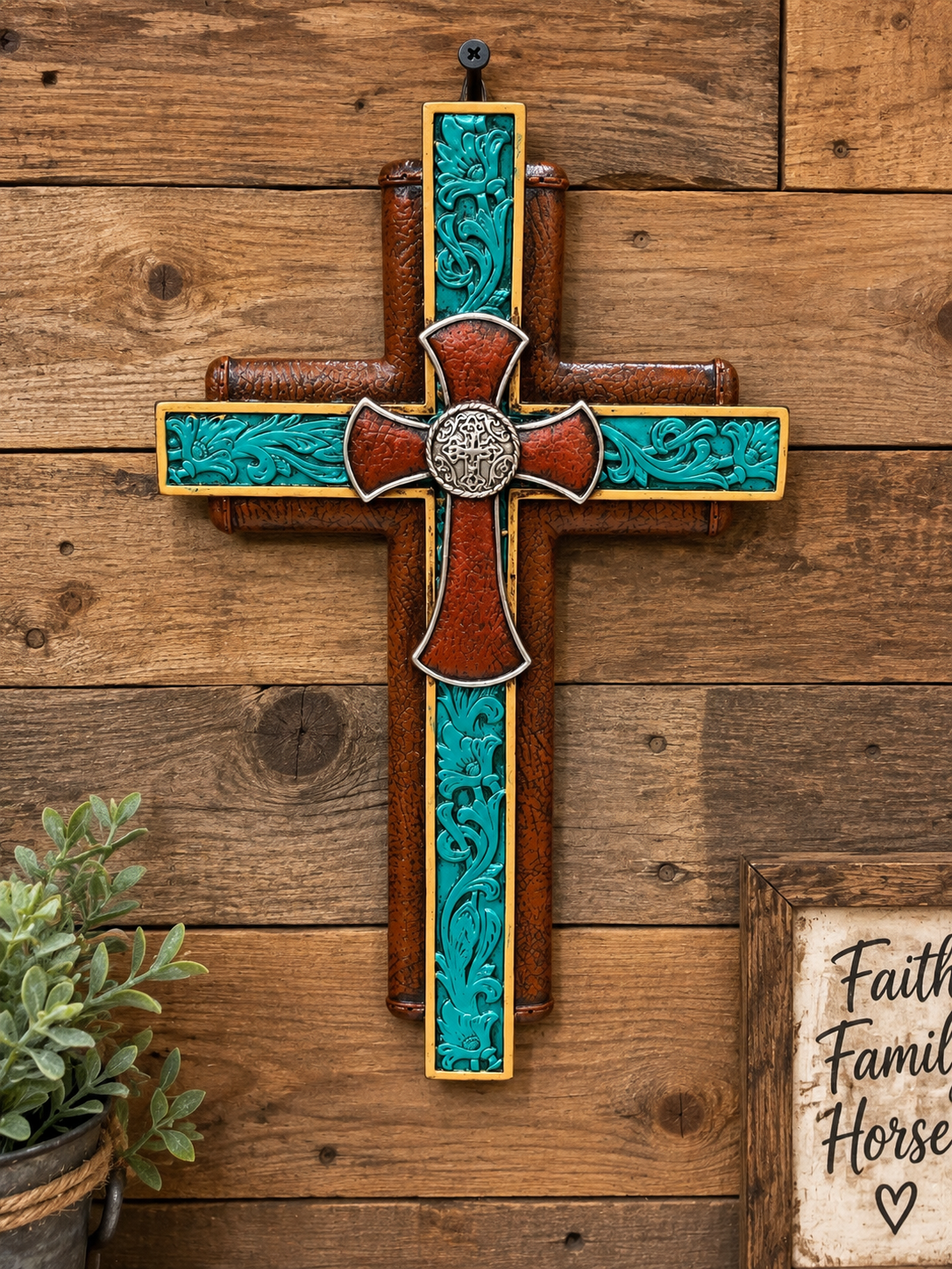 11”x7” Resin Cross