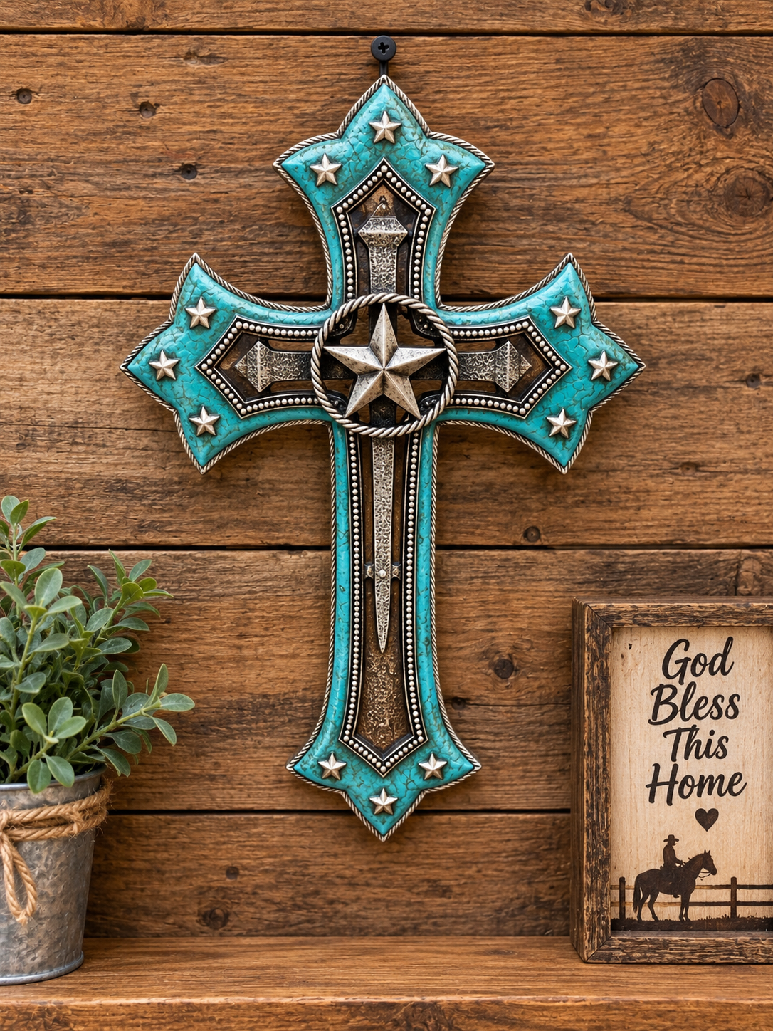 11”x7” Resin Cross