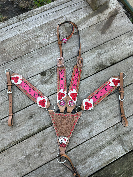 Pink LV Tack Set