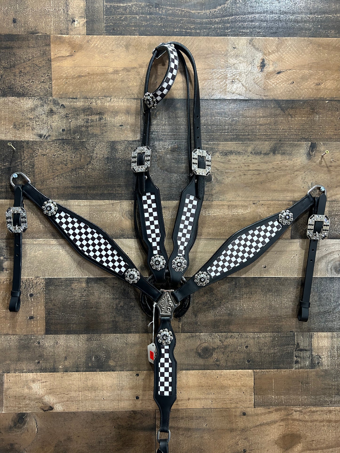 Black Leather Tack Set