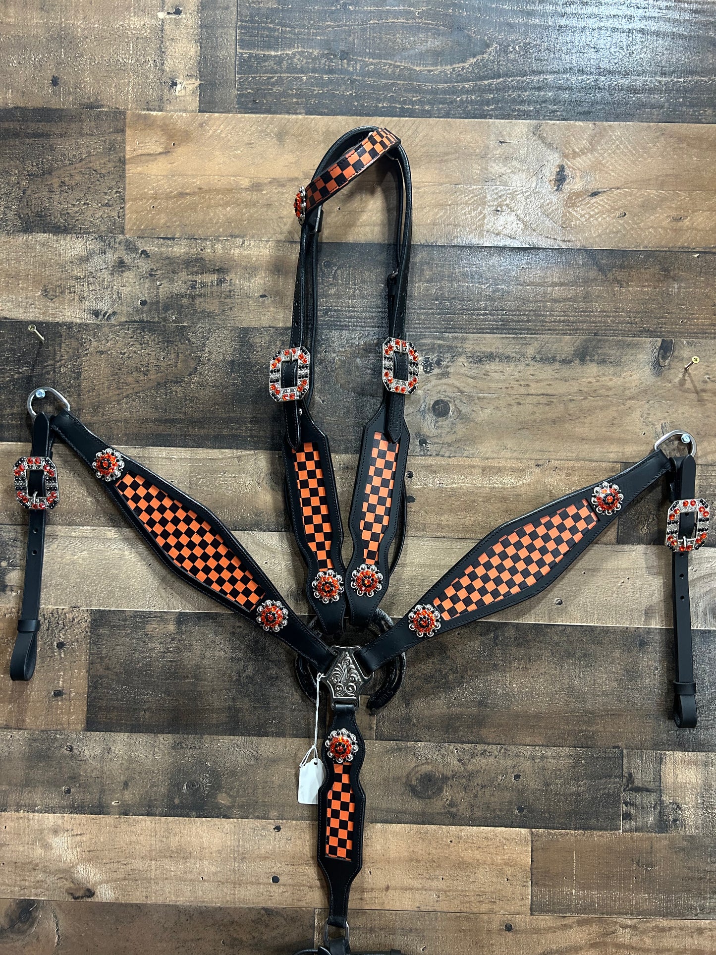 Black Leather Tack Set