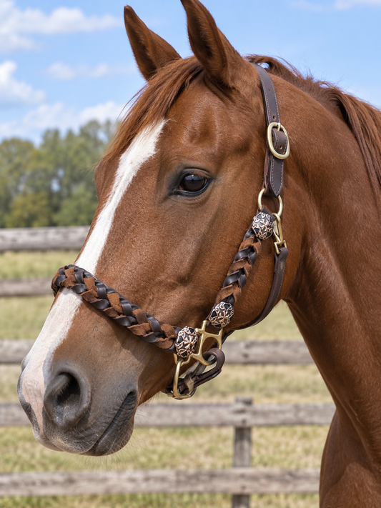 South Point Leather Halter 3 Way Adjustable