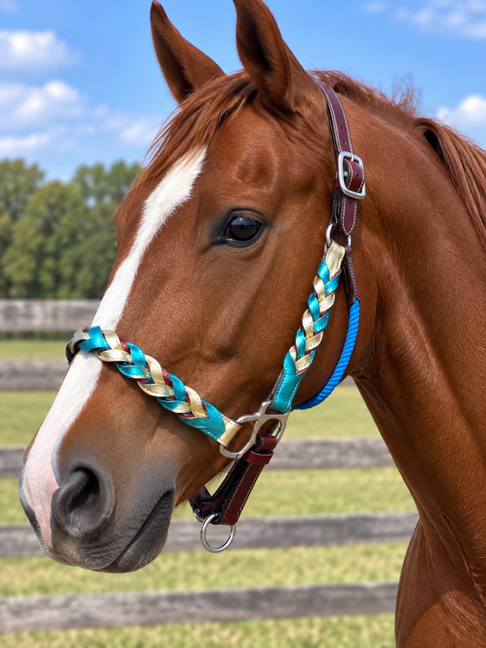South Point Leather Halter 3 Way Adjustable