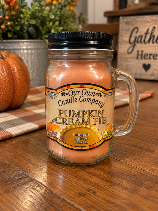 Pumpkin Cream Pie Candle. Scent Pumpkin, Spices, Vanilla