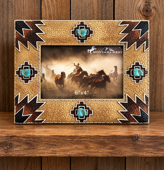 Western Picture Frame Hold 6”x4” Picture
